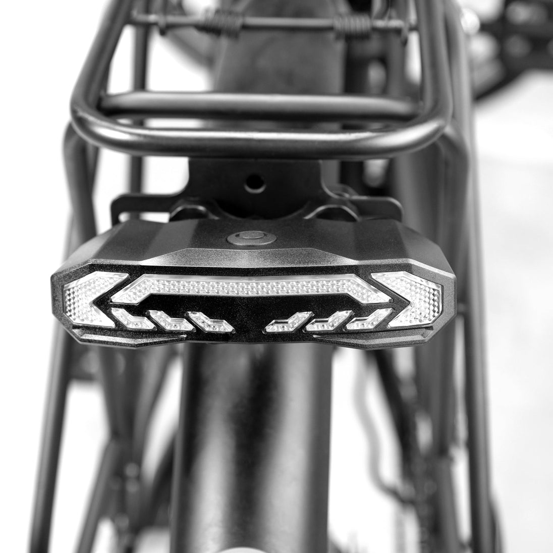 NAKTO bicycle tail light mounted on rear fender with bright LED illumination for nighttime visibility