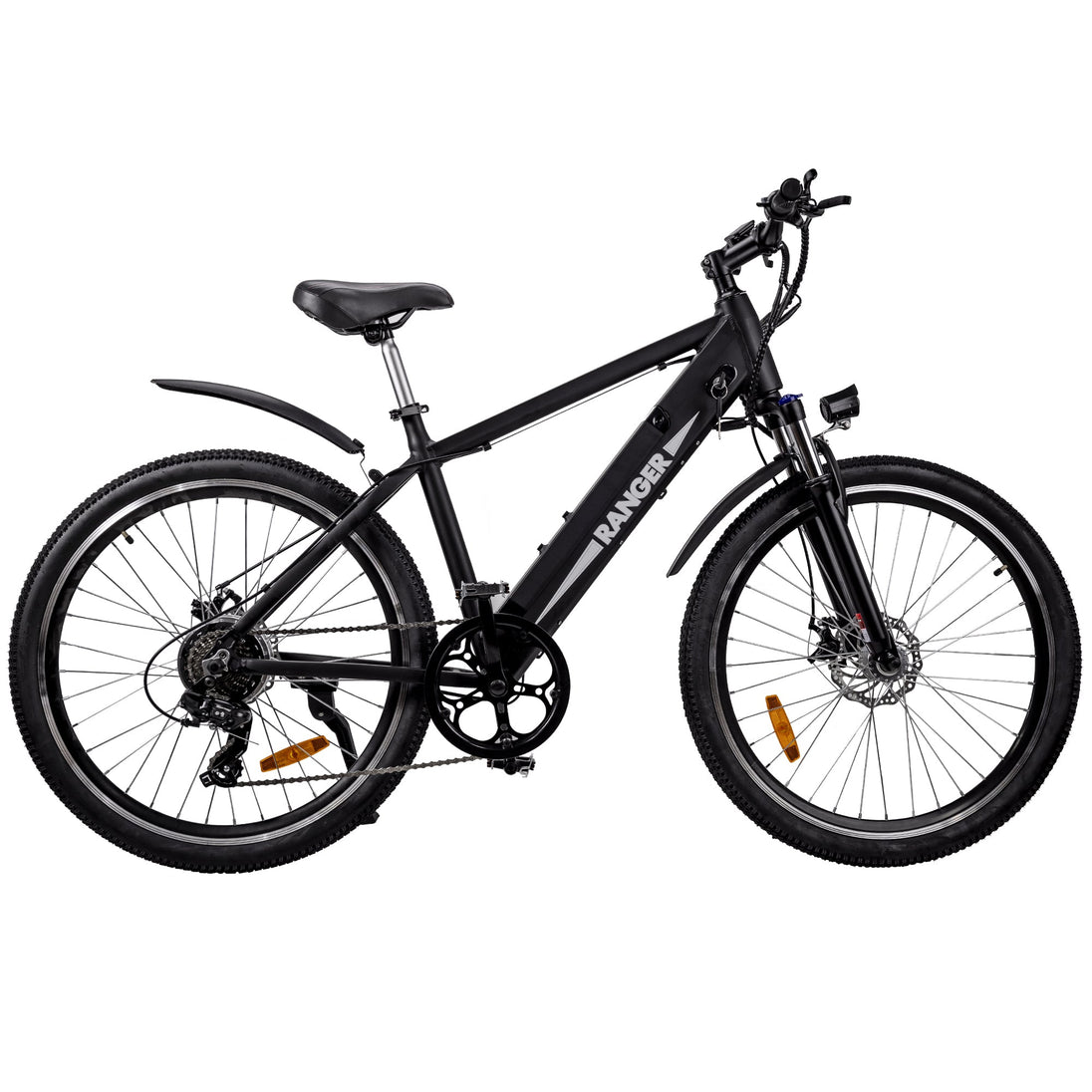 NAKTO BIKES Ranger 2 electric mountain bike with fat tires and black frame on rugged terrain