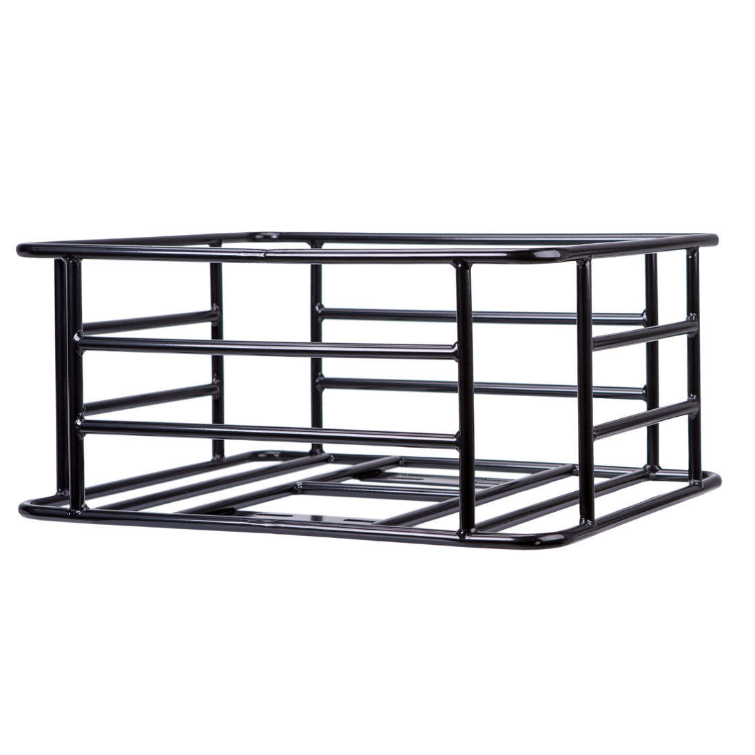 NAKTO black metal rear bicycle basket mounted on bike frame with ample storage space