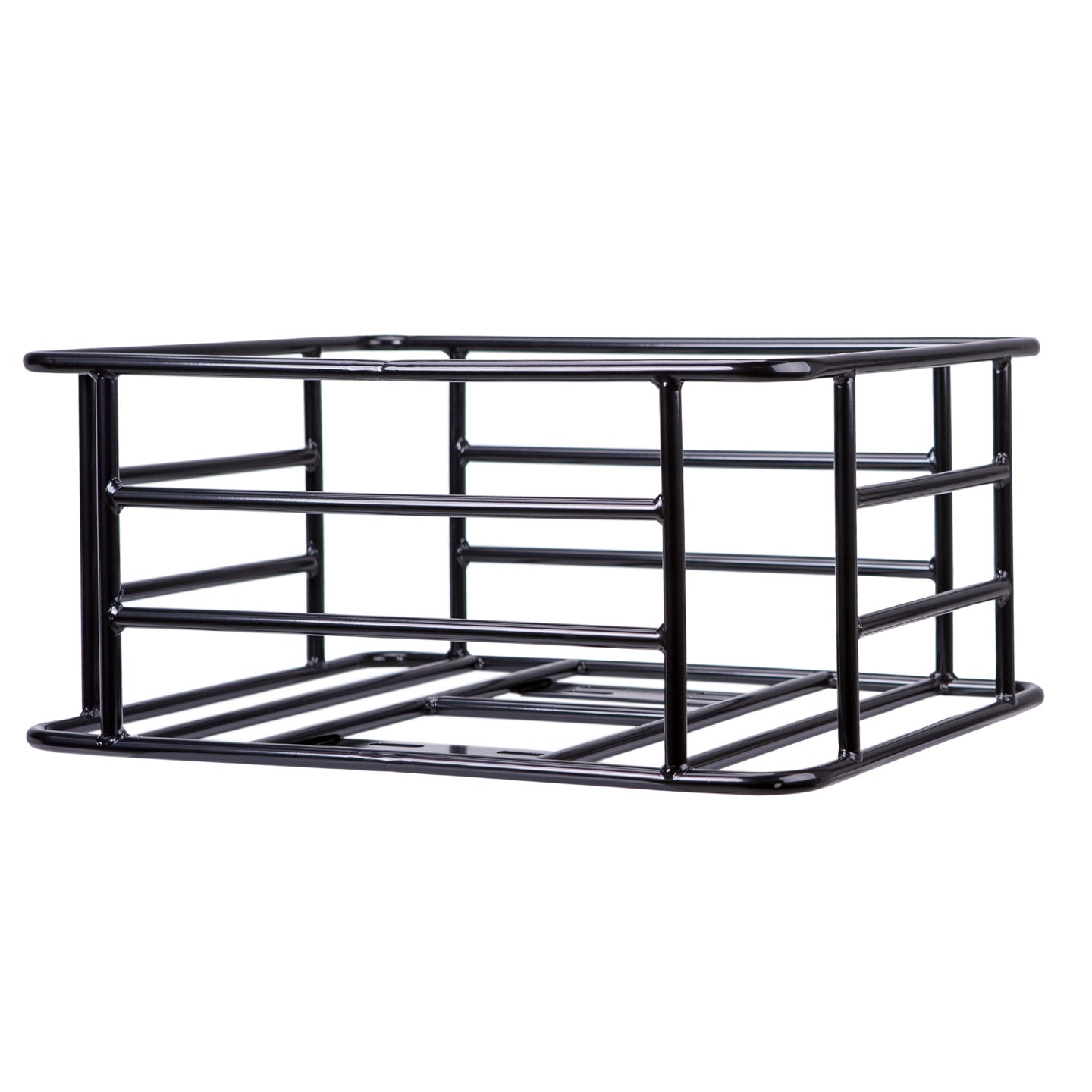 NAKTO black metal rear bicycle basket mounted on bike frame with ample storage space