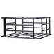 NAKTO black metal rear bicycle basket mounted on bike frame with ample storage space