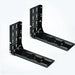 Pair of sturdy Naturnest awning mounting brackets with mounting holes and durable metal construction