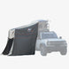 Naturnest Mini Annex Room rooftop tent with straight supports creating a private sleeping annex for outdoor adventures