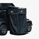 Naturnest outdoor shower room with blacked-out privacy walls and automatic deployment system for 4WD vehicles
