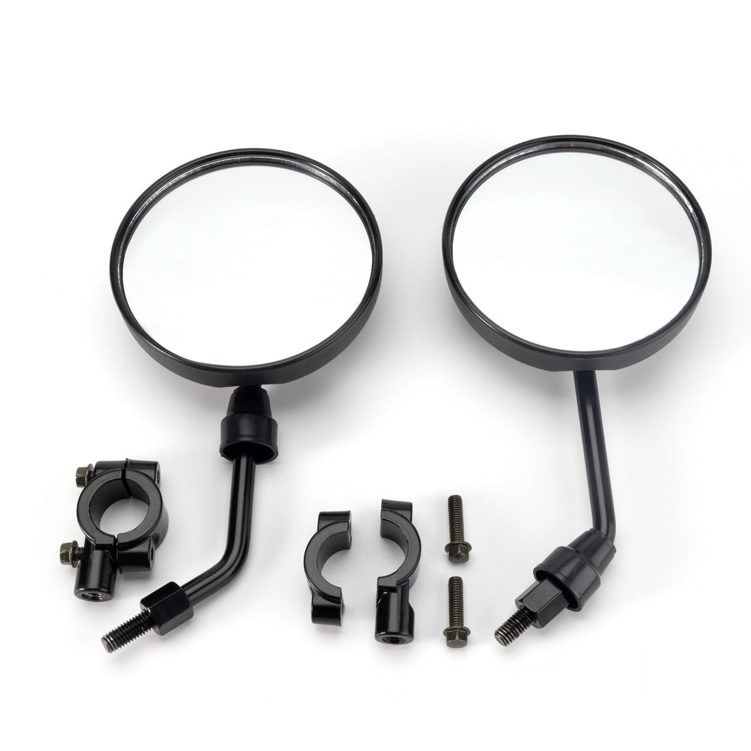 NAKTO universal bike rearview mirror mounted on handlebar showing wide-angle reflection