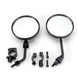 NAKTO universal bike rearview mirror mounted on handlebar showing wide-angle reflection