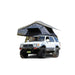 Overland Vehicle Systems Nomadic 2 Extended softshell roof top tent mounted on vehicle roof with ladder extended