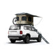 Naturnest Orion Mini compact rooftop tent mounted on vehicle roof with ladder extended