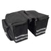 NAKTO waterproof bicycle pannier bag with reflective strips and multiple compartments mounted on bike rack