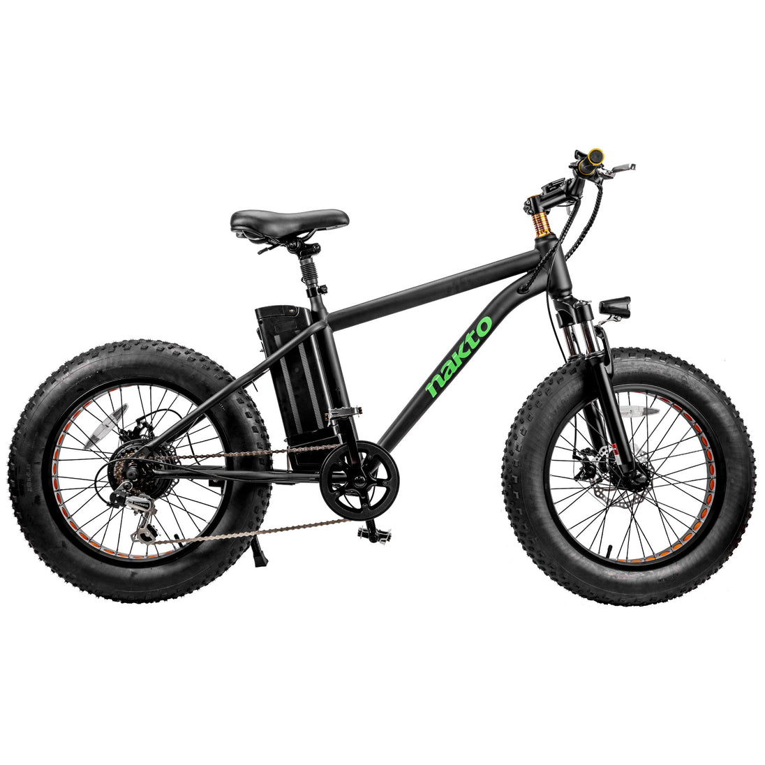 NAKTO Mini Cruiser 2 compact fat tire electric bicycle with sturdy frame and wide tires