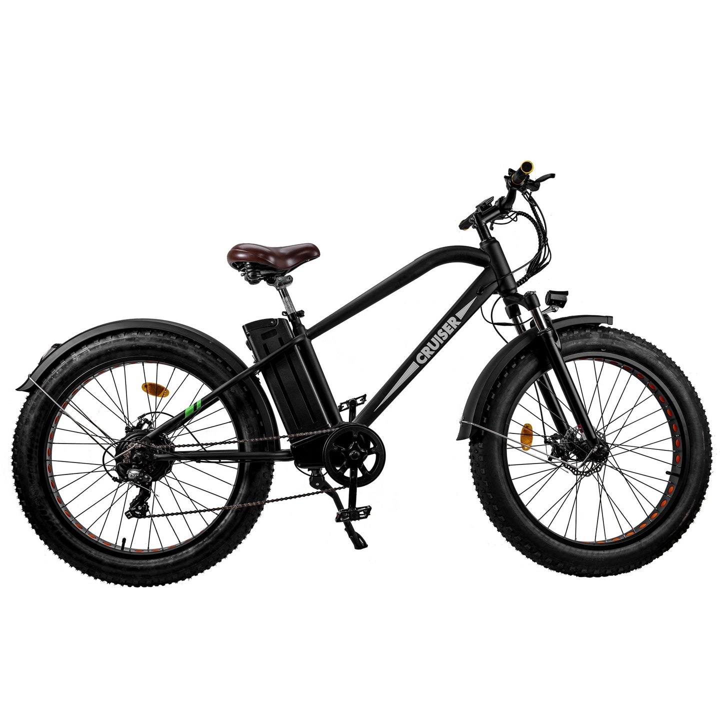 NAKTO Cruiser 2 electric bike with fat tires, sturdy frame, and comfortable cruiser-style design ready for adventure riding
