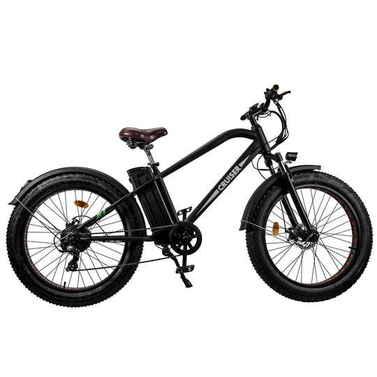 NAKTO Cruiser 2 electric bike with fat tires, sturdy frame, and comfortable cruiser-style design ready for adventure riding