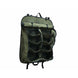 Overland Vehicle Systems waxed canvas storage bag with leather handles and metal hardware for camping gear organization