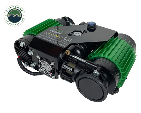 Overland Vehicle Systems EGOI Permanent On Board Dual Motor Air Compressor System 6.1 CFM