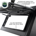 OVS Expedition Pro+ Truck Cap W/ Full Windows, Wing Doors, and 3rd Brake Light