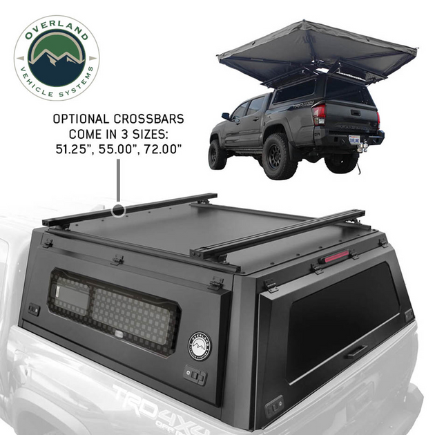 OVS Expedition Pro+ Truck Cap W/ Full Windows, Wing Doors, and 3rd Brake Light