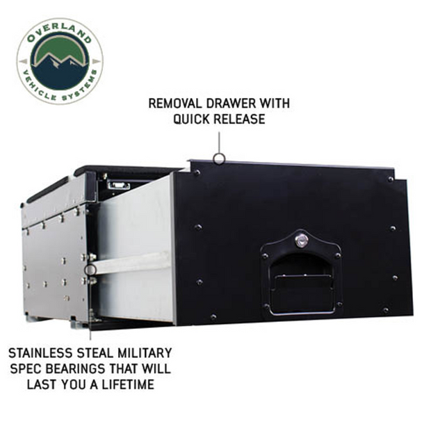 Overland Vehicle Systems Cargo Box With Slide Out Drawer & Working Station