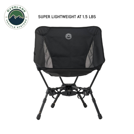 Overland Vehicle Systems Compact Camping Chair with Collapsible Aluminum Frame