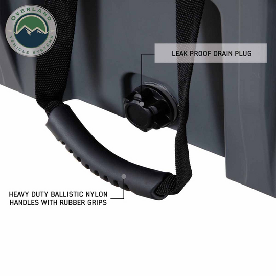 OVS D.B.S. - Dark Grey 117 QT Dry Box With Drain and Bottle Opener