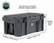 Overland Vehicle Systems large black waterproof storage box with secure latches and rubber gasket seal