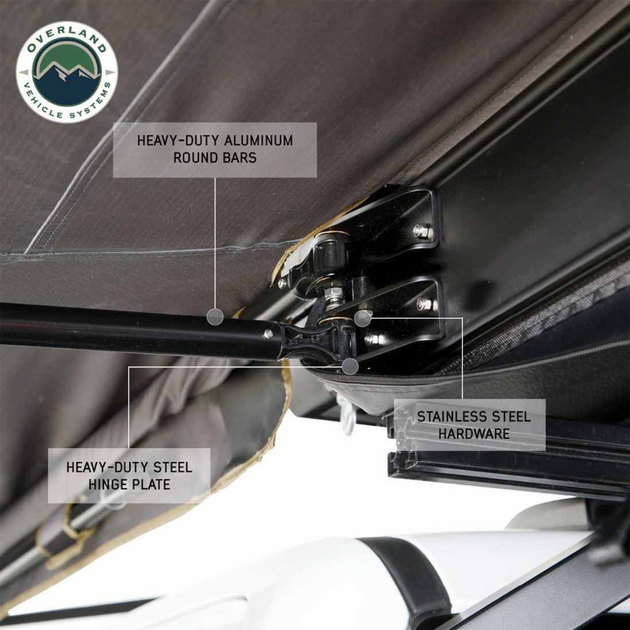 OVS HD Nomadic 180 LTE Awning - with Black Travel Cover Universal