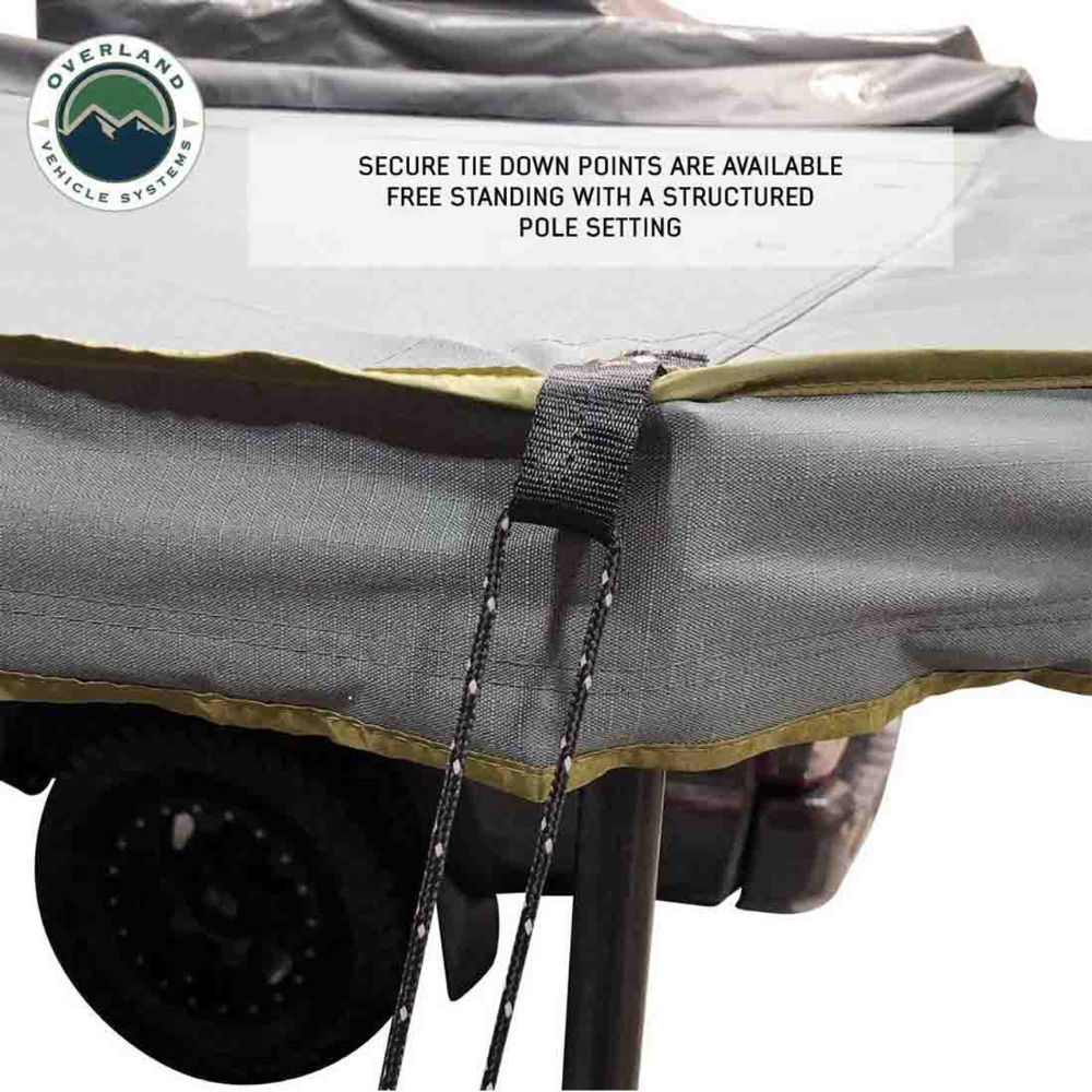 OVS HD Nomadic 180 LTE Awning - with Black Travel Cover Universal