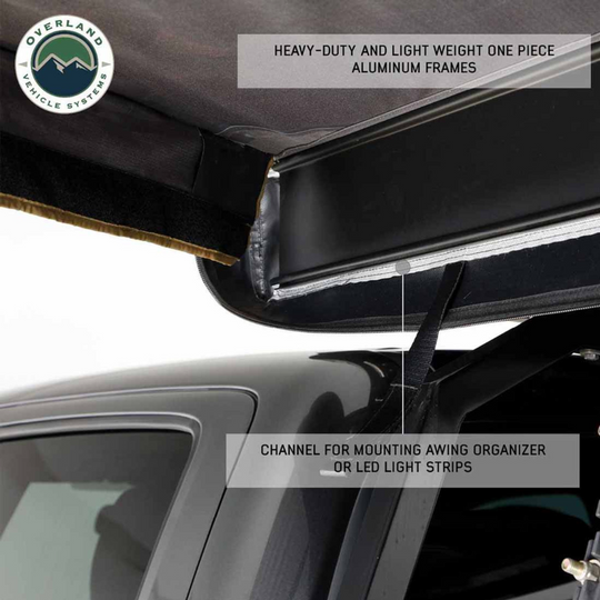 OVS HD Nomadic 180 LTE Awning - with Black Travel Cover Universal