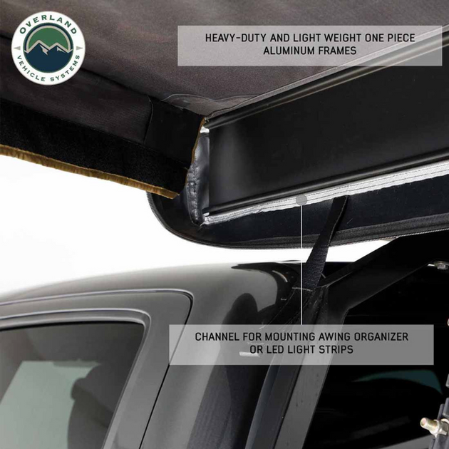 OVS HD Nomadic 180 LTE Awning - with Black Travel Cover Universal