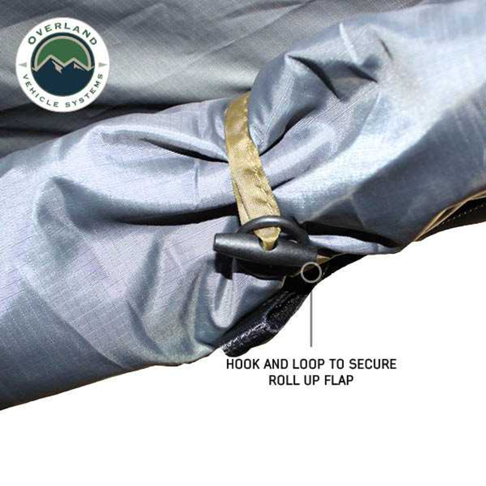 OVS HD Nomadic Awning Room Enclosure, Grey Body, Green Trim (4 Walls & Floor)