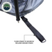 OVS HD Nomadic Awning Room Enclosure, Grey Body, Green Trim (4 Walls & Floor)