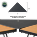 Overland Vehicle Systems Kick It Collapsible Camp Table - Wood Base & Storage Bag