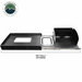 Overland Vehicle Systems Large Refrigerator Tray and Sink Slide - Black Powder Coat Universal