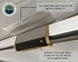 Overland Vehicle Systems 270 Awning for Mid-High Roofline Van
