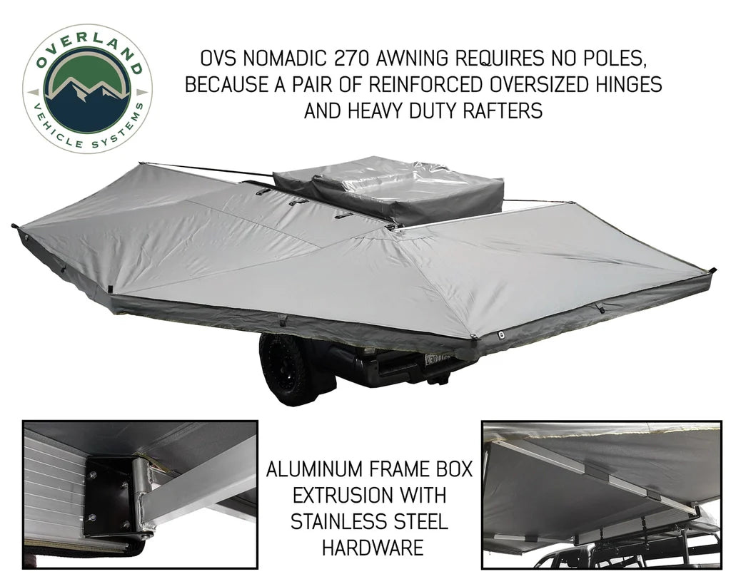 Overland Vehicle Systems 270 Awning for Mid-High Roofline Van