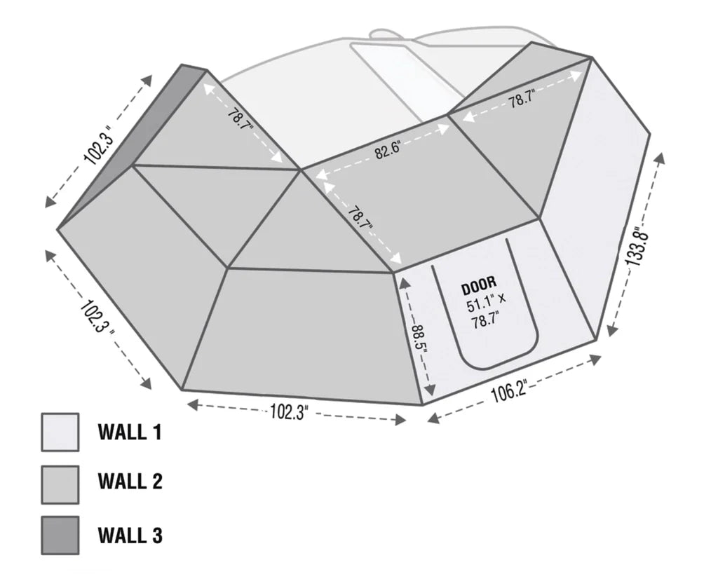 OVS Side Wall for HD Nomadic 270 Awning