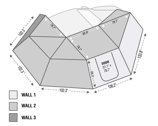 OVS Side Wall for HD Nomadic 270 Awning