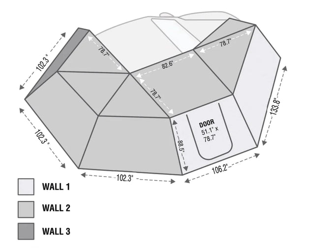 OVS Side Wall for HD Nomadic 270 Awning