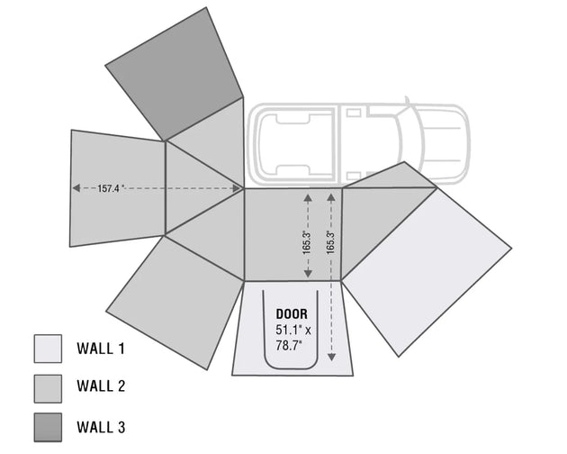 OVS Side Wall for HD Nomadic 270 Awning