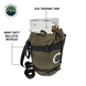 Overland Vehicle Systems Propane Bag with Handle & Straps - #16 Waxed Canvas Storage