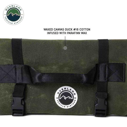 Overland Vehicle Systems Rolled General Tool Storage Bag - #16 Waxed Canvas