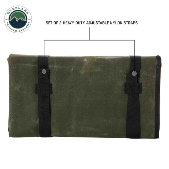 Overland Vehicle Systems Rolled General Tool Storage Bag - #16 Waxed Canvas