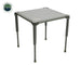 Overland Vehicle Systems compact camping table with anti-slip surface set up in outdoor environment