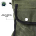 Overland Vehicle Systems Small Duffle Bag with Handle & Straps - #16 Waxed Canvas Storage