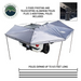 OVS XD Nomadic 270 - Awning W/Lights & Black Out Grey Hex, Black Trim & Black Travel Cover