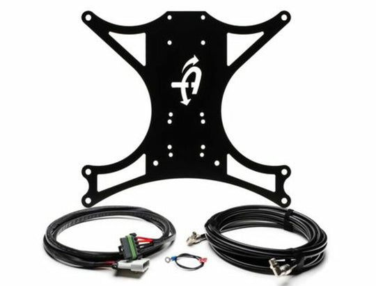 Overland Vehicle Systems Up Down Air bracket kit showing mounting hardware for ARB CKMTA12 twin compressors under Jeep JK pas