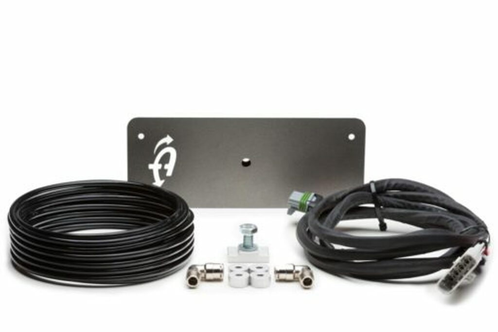 Overland Vehicle Systems heavy-duty aluminum bracket kit mounted with ARB CKMTA12 air compressor in Ford truck bed