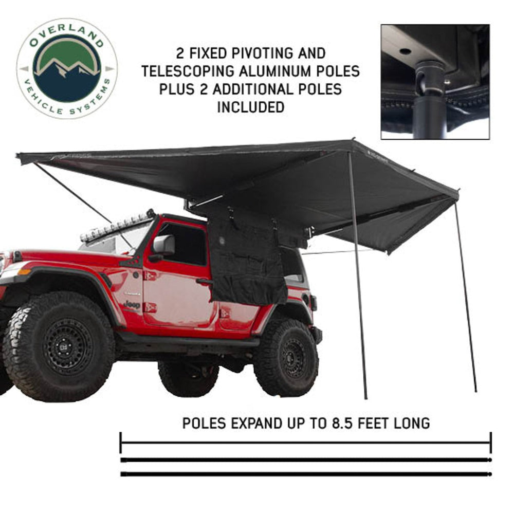 Overland Vehicle Systems XD Nomadic 180 Awning With Black Travel Bag