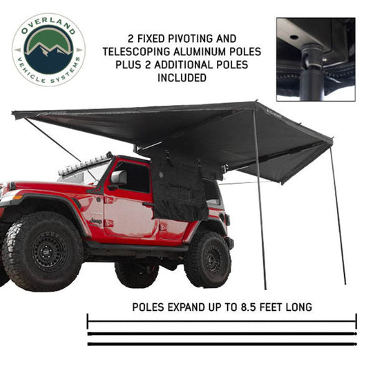 Overland Vehicle Systems XD Nomadic 180 Awning With Black Travel Bag