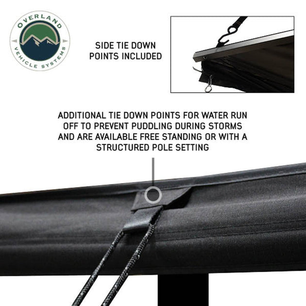 Overland Vehicle Systems XD Nomadic 180 Awning With Black Travel Bag