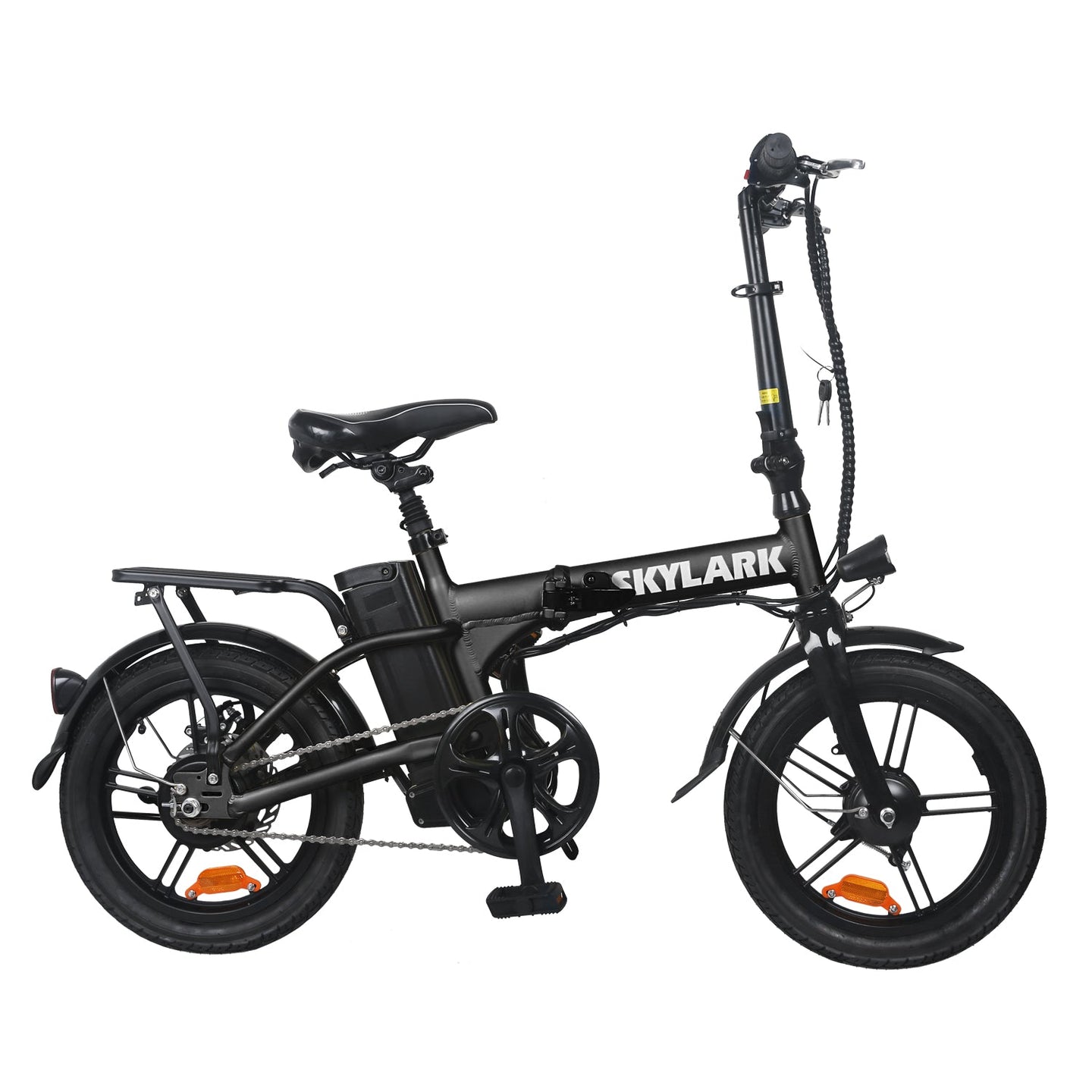 NAKTO Skylark 16-inch electric bicycle with step-through frame, battery pack, and urban styling